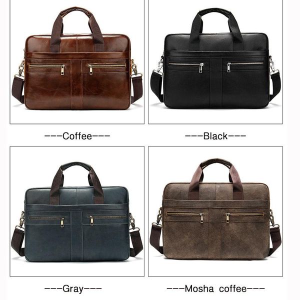 

briefcases men's bags genuine leather lawyer/office bag for men lapdocuments 209