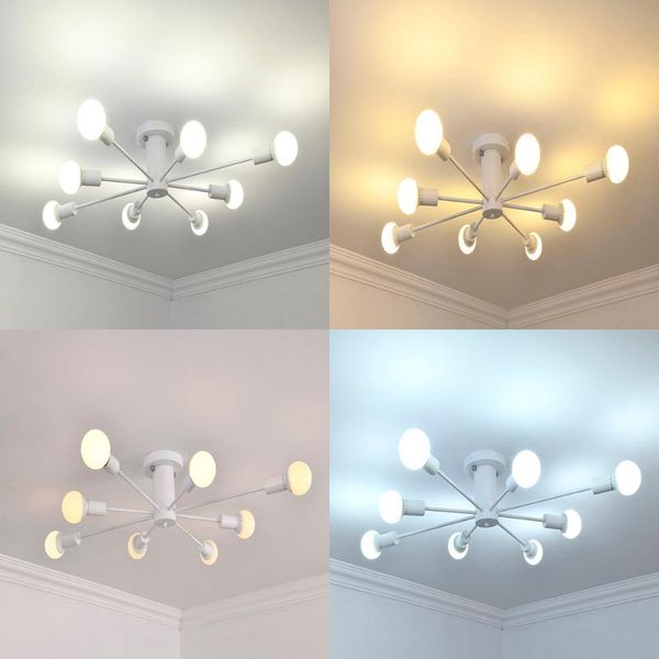 

chandeliers european hanging led light chandelier for living room dining kitchen 8 lights black&white&gold lighting