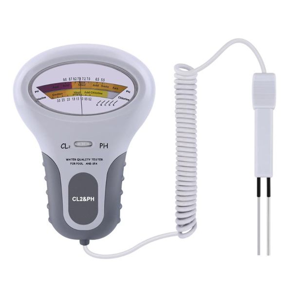 

meters 2 in 1 ph chlorine meter water quality cl2 level tester portable swimming pool spa analytical instruments