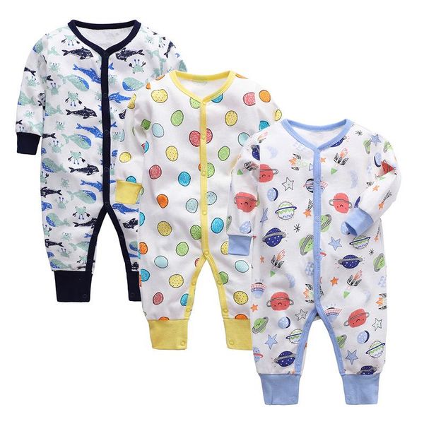 

baby clothes spring autumn boys girls cotton long sleeve romper roupa de cartoon pajamas jumpsuits, Blue