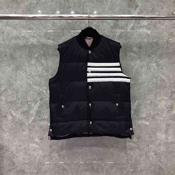 

men's coarse stripe down jacket, casual sportswear, warm, winter,, Black
