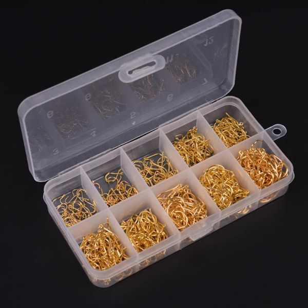 

3# -12# carbon steel fishing hook fishhooks durable pesca jig head hooks with hole carp tackle box