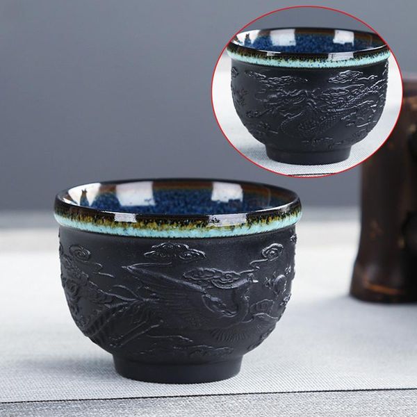 

cups & saucers vintage tea cup drinkware accessories dragon and phoenix handmade kungfu teacup master teaware