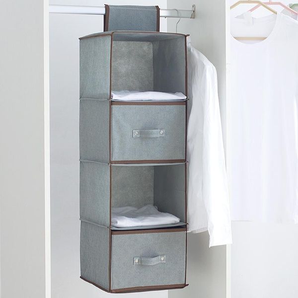 

storage boxes & bins non-woven fabric wardrobe hanging bag closet clothes organizer