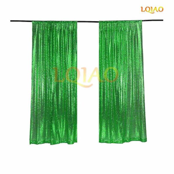 

party decoration 2021 2x8.5ft glitter apple green sequin backdrop wedding po booth background curtain drape panel