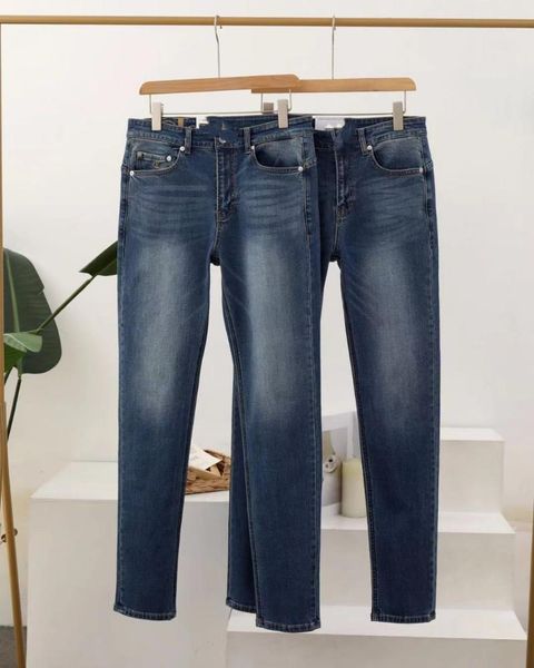 

year of the ox waist embroidery stretch men's casual jeans 0808h7, Blue