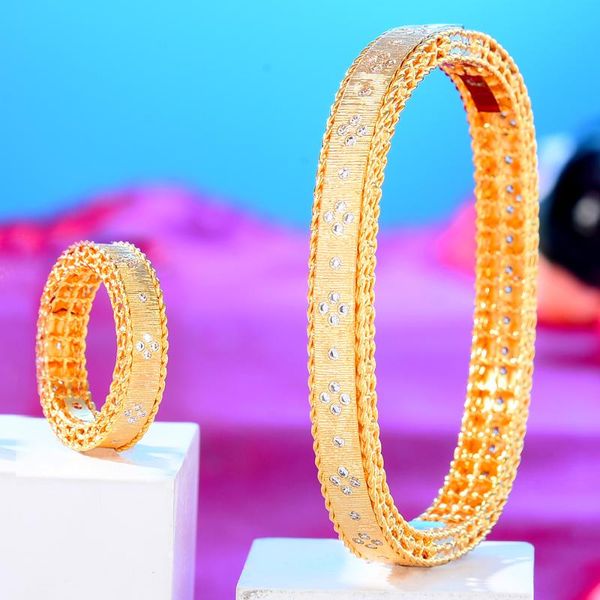 

earrings & necklace godki luxury trendy saudi arabia bangle ring set jewelry sets for women wedding engagement brincos para as mulheres 2021, Silver