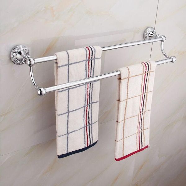 

bath accessory set sliver carved stainless steel towel rack 60 cm for bathroom holder wall mounted