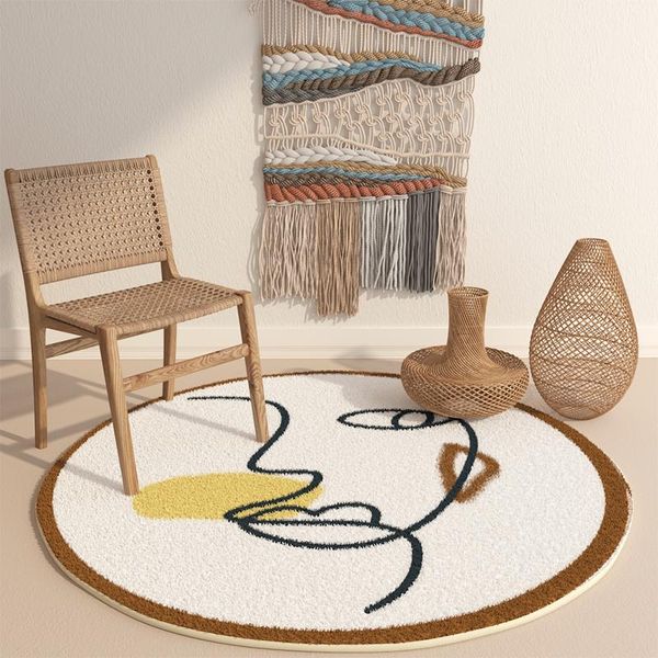 

carpets simple design round carpet washable nordic ins wind coffee table bedroom bedside girl luxury dressing pad