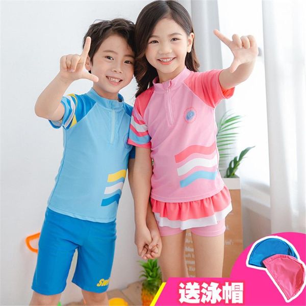 

one-pieces swimwear girl children's swimming suit swimsuit beachwear one piece boys ywal-004, Black