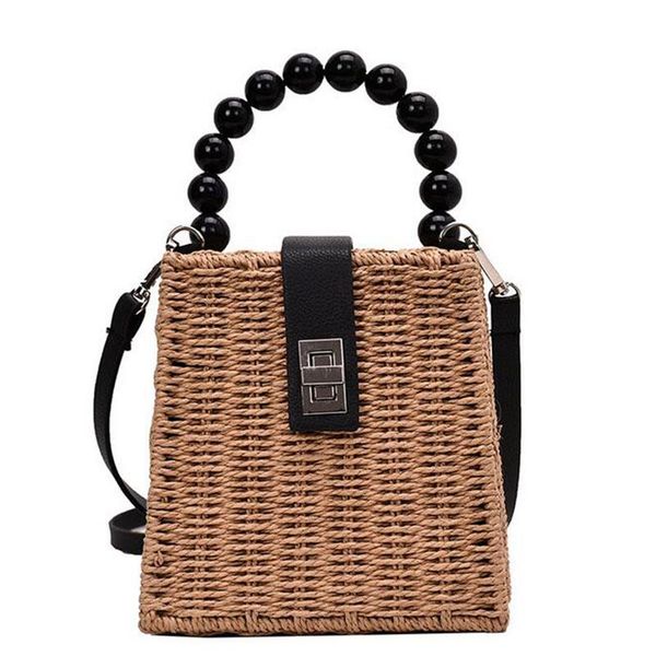 

evening bags women floral handbags straw bag shoulder beach 2021 bolsa feminina famous brands summer totes knitting