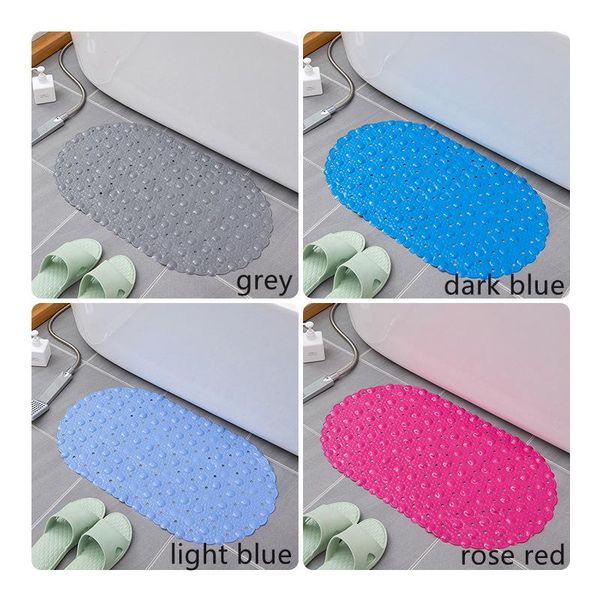 

bath mats pvc bathroom non-slip mat household anti-fall floor waterproof pad rugs set