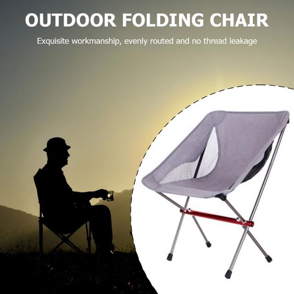 

camp furniture aluminum alloy folding chair wear-resistant portable outdoor leisure camping fishing beach backrest home seat 56x43x68cm