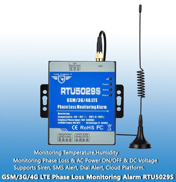 

smart home control industrial automation high-low voltage power failur with sms alert rtu5029s wireless gsm 3g 4g lte phase loss monitoring