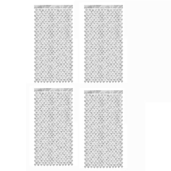

curtain & drapes 1x2m heart shaped foil tassels rose gold silver party backdrop tinsel garland wedding birthday decoration