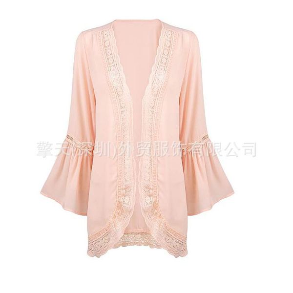 

plus size t-shirt sweater women autumn fashion knitted cardigan elegant open stitch chiffon long sleeve casual knitwear sueter de mujer, Black