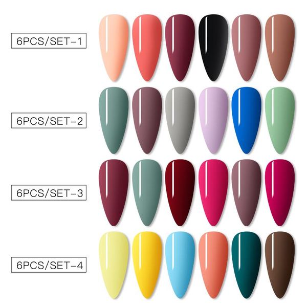 

nail art kits mtssii 6pcs gel polish set kit uv for varnish manicure
