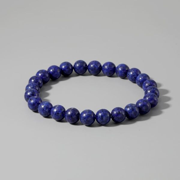 

beaded, strands oaiite lapis lazuli bead bracelet compassion - sixth chakra natural stone elastic for women men adjustable, Black