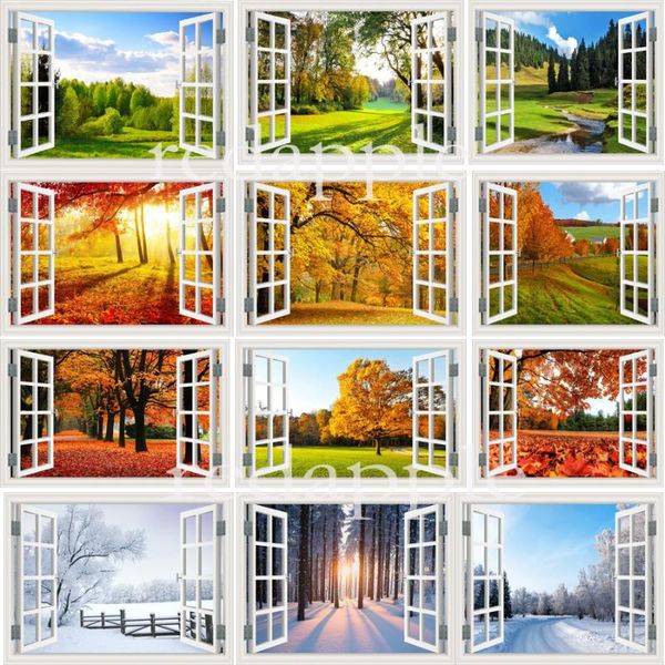 

diamond painting embroidery window,landscape forest tree,full,square,painting rhinestones,diamond mosaic,diamond window view art