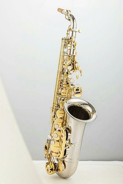 

new alto sax yanagisawa wo37 alto saxophone nickel plated gold key professional super play sax mouthpiece with case