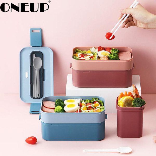 

dinnerware sets oneup microwave-heated lunch box japanese-style multi-layer plastic partitioned bento kitchen accessories send tableware