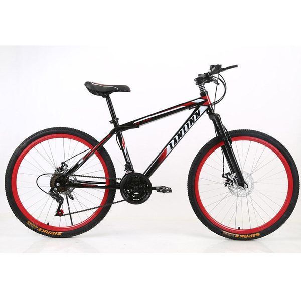 

bicycle trend mountain bike practical mountain bike absorbing disc brake simple and fashionable variety of red