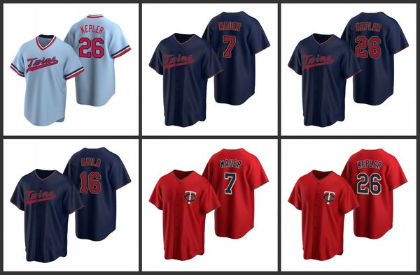

minnesota twins men max kepler alex avila joe mauer women youth jersey, Black
