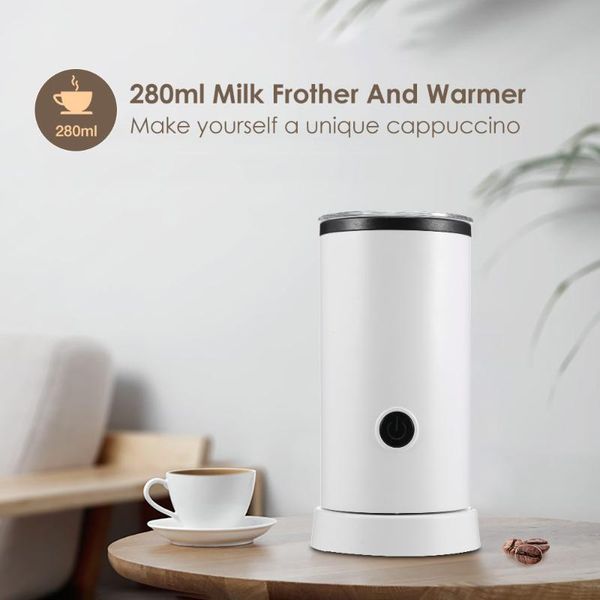 

camp kitchen 280ml electric automatic milk frother cappuccino latte coffee maker household foamers eu plug