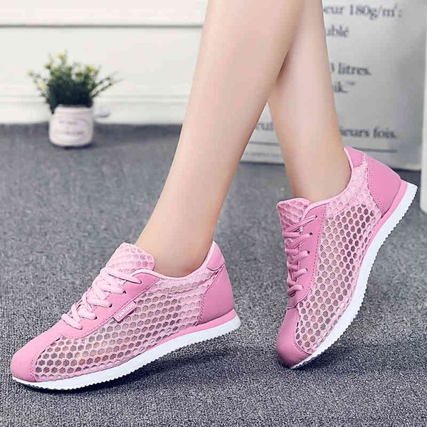 

dress shoes women's breathable flat light soft sport women tennis female stability walking sneakers trainers rv4s, Black