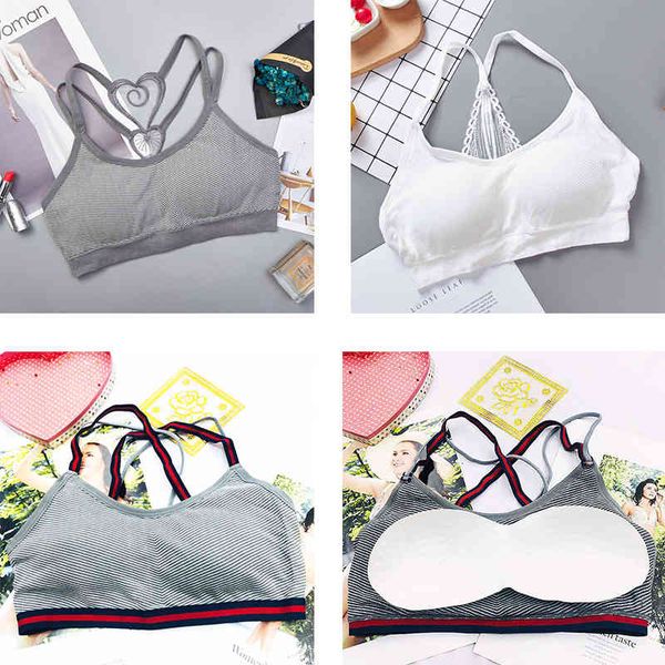 

2021 sports lingerie push up cotton flexible for women fashion ins bras lady underwear, Black;white