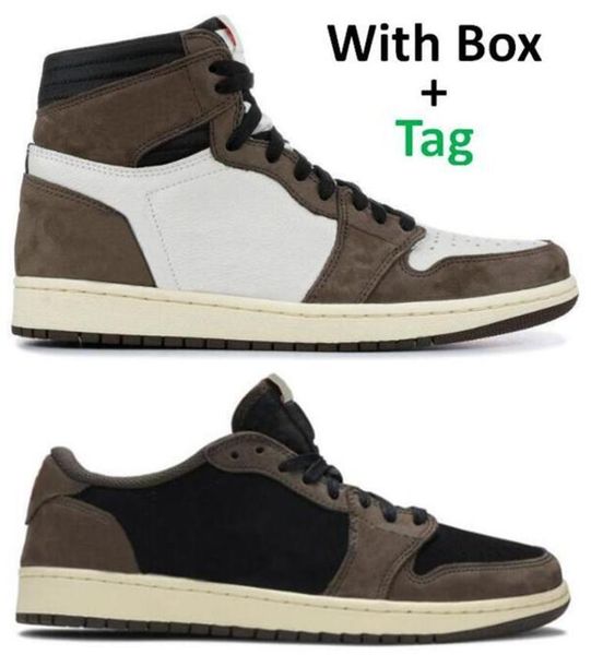 

quality 1 better high og ts cactus jack basketball shoes men women 1s ts dark mocha suede 3m sports sneakers with box