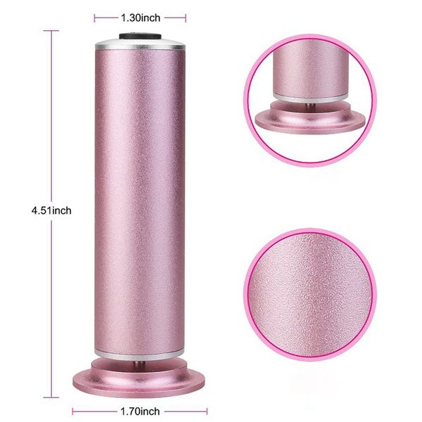 

electric foot file cuticle callus remover machine usb rechargeable wireless pedicure tools foot heel care tool with sandpaper perfections