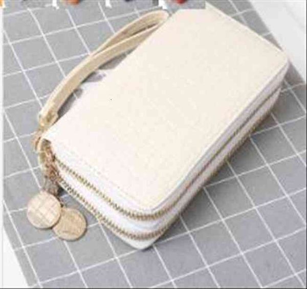 

britt double zipper pure colour wallet lovely multi card zero, Red;black