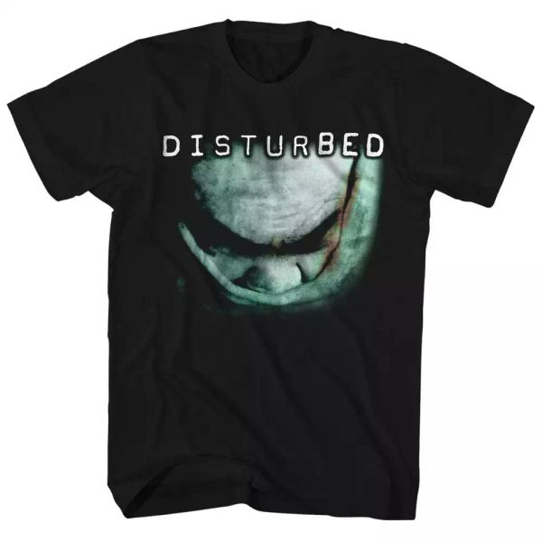 

disturbed the sickness t shirt mens licensed rock n roll music concert tee black, White;black