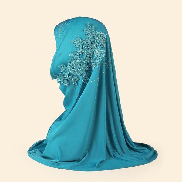 

ethnic clothing summer thin one-piece amira instant hijab soft ice silk polyester women muslim head scarf turban ready to wear, Red