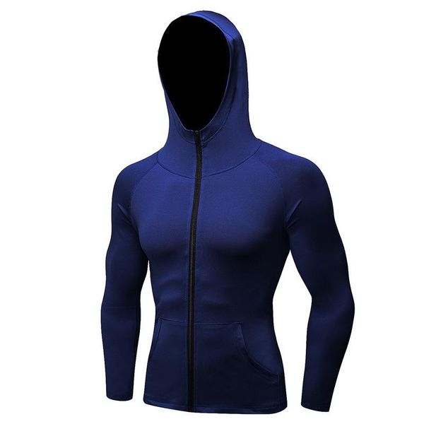 

running jackets mens hooded jacket gym sport training fitness bodybuilding sweatshirt outdoor sportswear male, Black;red