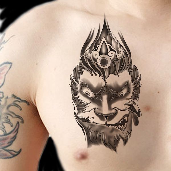

dark monkey king half arm permanent tattoo disposable tattoo sticker