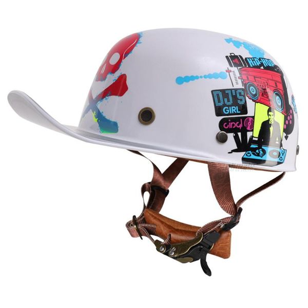 

white men retro motorcycle helmet vintage motorbike moto riding protection scooter biker motocross racing helmets