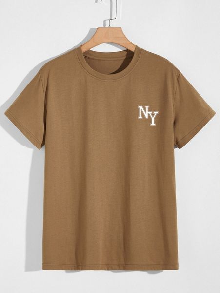 

romwe guys letter tee u5k0#, White;black