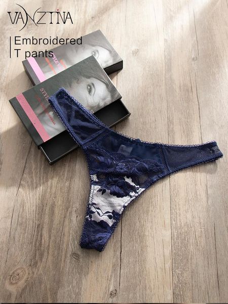 

women's panties vanztina thong intimate lingerie lace cotton bow g-strings briefs female underwear low rise underpanties, Black;pink