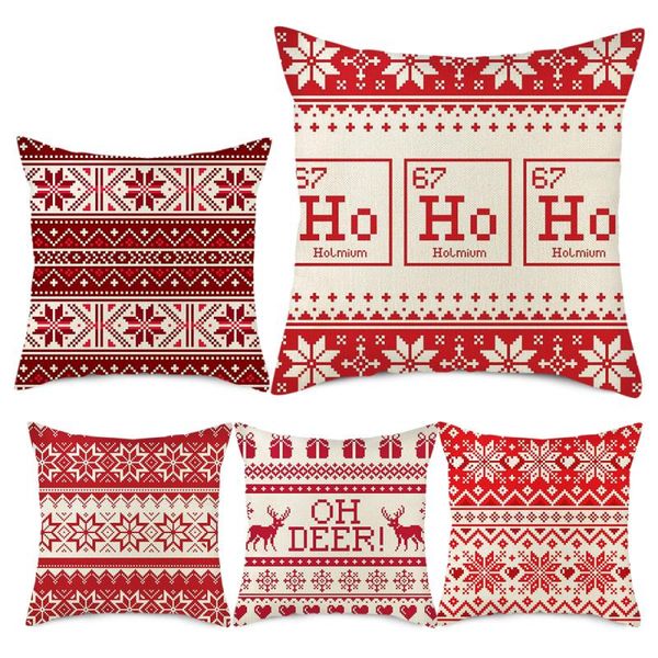 

cushion/decorative pillow christmas pattern style peach skin cushion cover pillowcase sofa cushions pillows case covers home decor