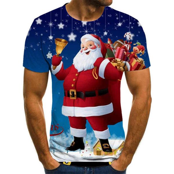 

factory9btv for fashion men's and warm es the new year merry christmas graphic women's t-shirts prin, White;black