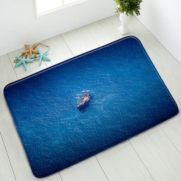 

bath mats natural scenery non-slip ocean lighthouse boat bedroom kitchen doormat indoor floor mat absorbent home carpet washabl