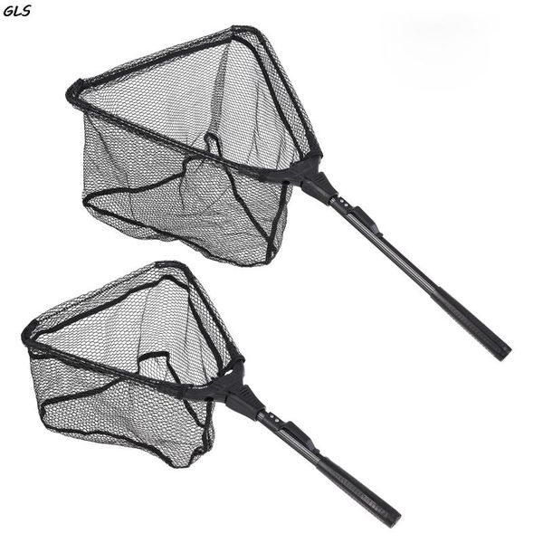 

fishing accessories portable foldable telescoping net aluminum alloy frame landing