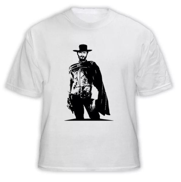 

blondie the good the bad & the ugly eastwood movie t shirt, White;black