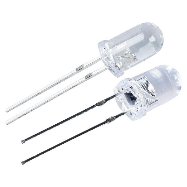 

bulbs 50 pcs 5mm round white led light emitting diode lamps