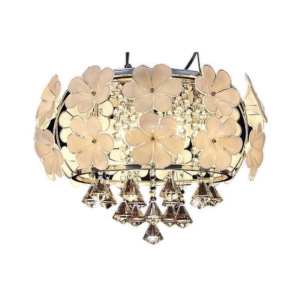 

ceiling lights modern art flowers lamp northern europe simple color light warm bedroom dining room crystal