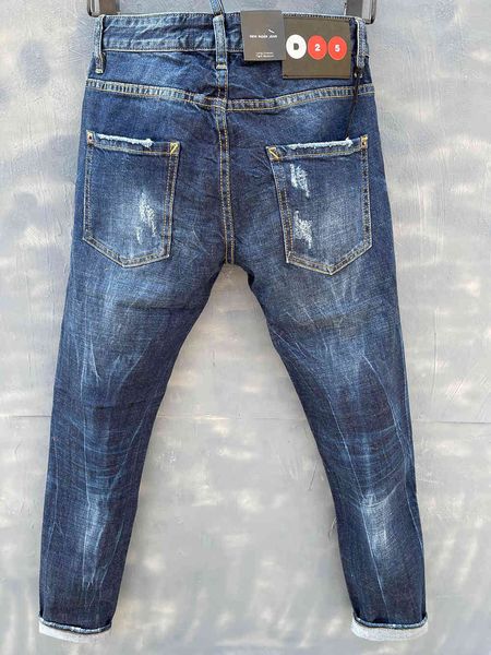 

men's jeans phantom turtle classic fashion man hip hop rock moto mens casual design ripped distressed ny denim biker 1050, Blue