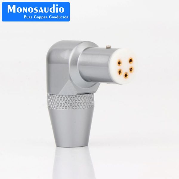 

smart power plugs monosaudio di91(g) 5pin turntable female din plug gold plated right angled tonearm connector vinyl for cable