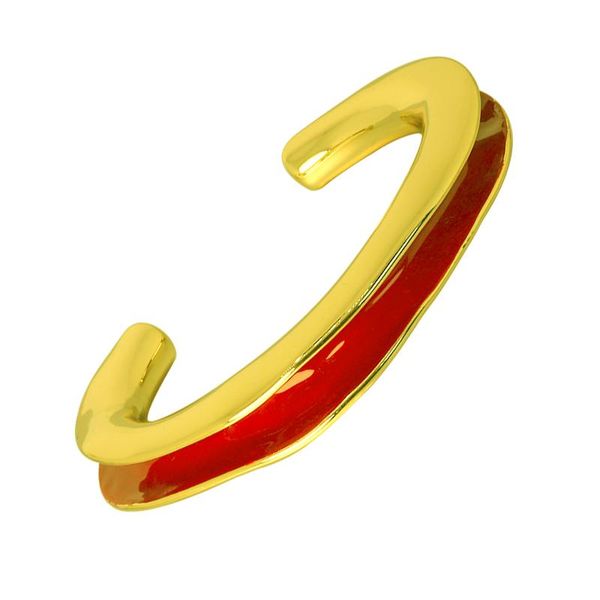 

bangle trendy simple jewelry round metal open bangles & bracelets punk gold color wristband for women girls gift, Black